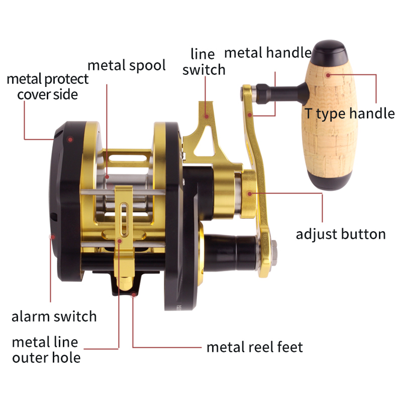 RUKE Metal Reel Slow Jigging D - Reel Drag Knob review and price